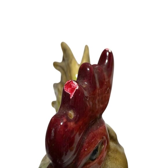 Vintage Norcrest Rooster & Hen Ceramic Figurines Hand-Painted Made In Japan READ - Picture 5 of 14